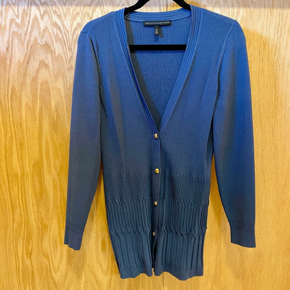 Dusky Blue Cardigan from WHBM Sz Large